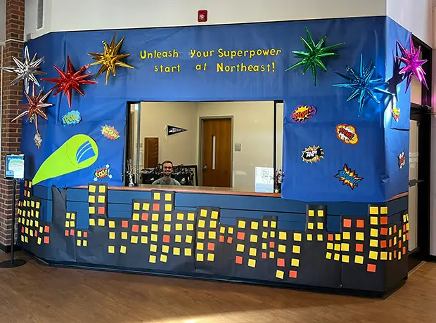 admissions office door decorations