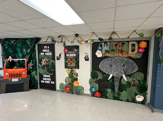 career and workforce center door decorations