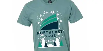 holiday t-shirt snow design