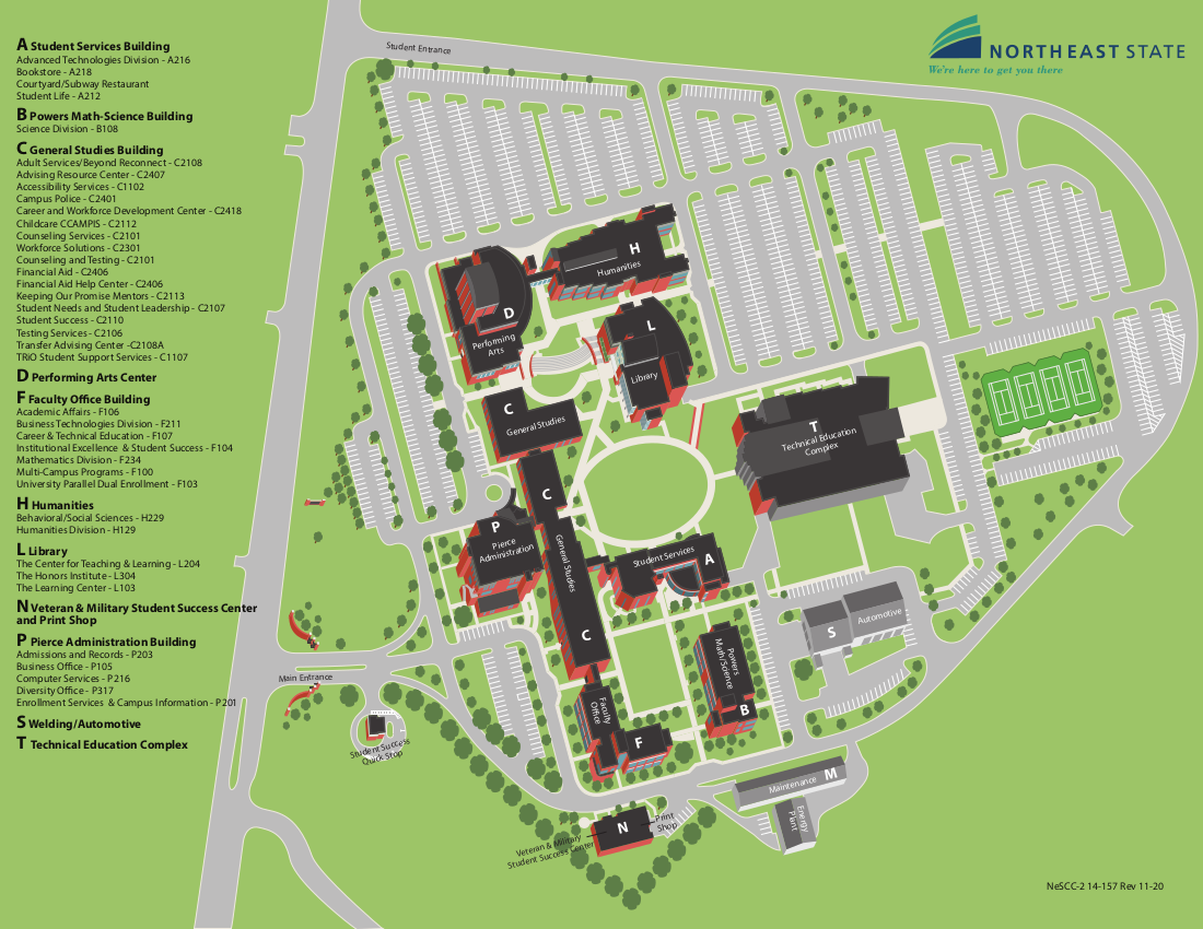 Blountville campus map - Northeast State Community College