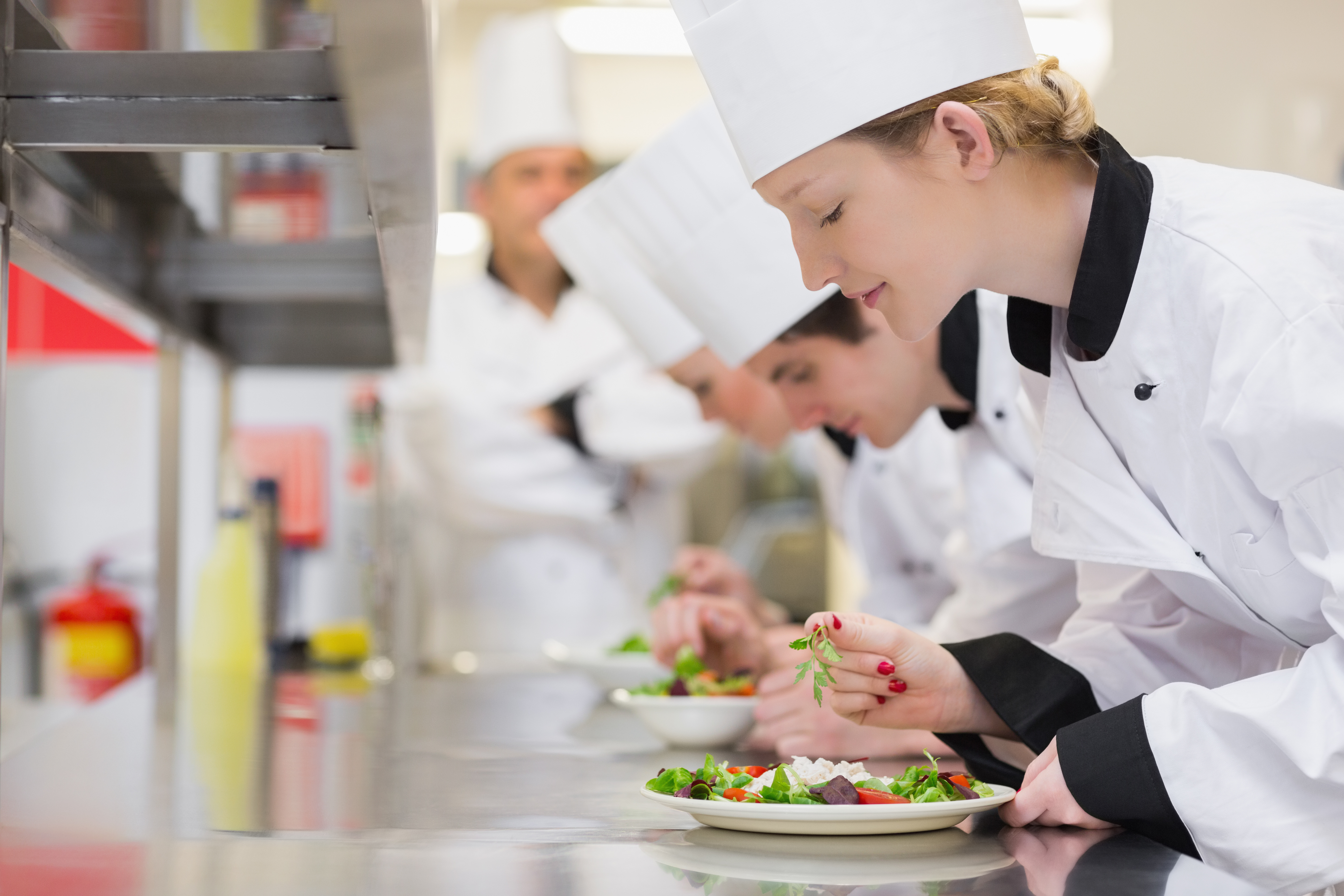 culinary arts chef plating photo